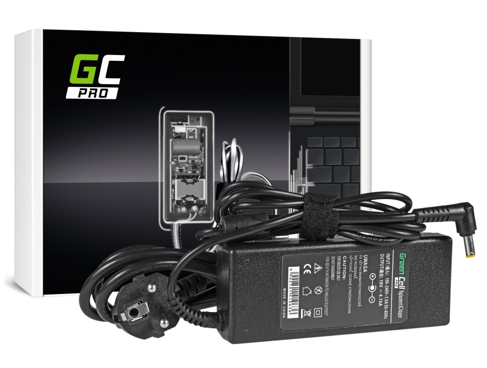 AC adaptér Green Cell Acer 90W / 19V 4,74A / 5.5mm-1.7mm