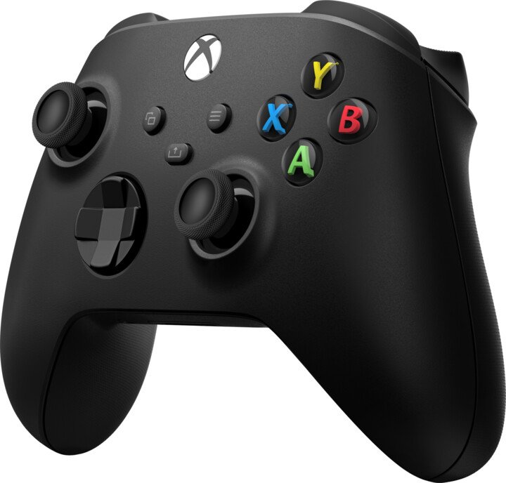 Xbox Series Bezdrátový ovladač, černý Carbon Black - nefunkční USB-C z jedné strany