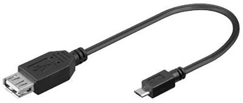Goobay USB redukce kabel USB A/female-Micro USB/male 20cm OTG, blistr