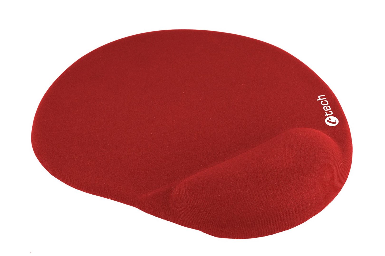 Podložka pod myš gelová C-TECH MPG-03, červená, 240x220mm