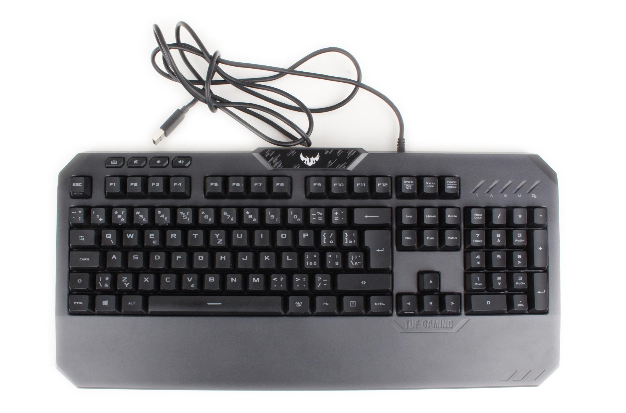 ASUS TUF K5 RGB, CZ/SK klávesnice