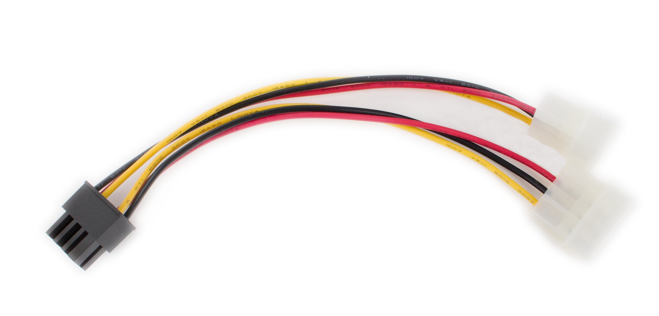 Kabel Gigabyte P/N: 12CF1-1PW013-05R 2 x Molex na PCIE 8 pin napájení 