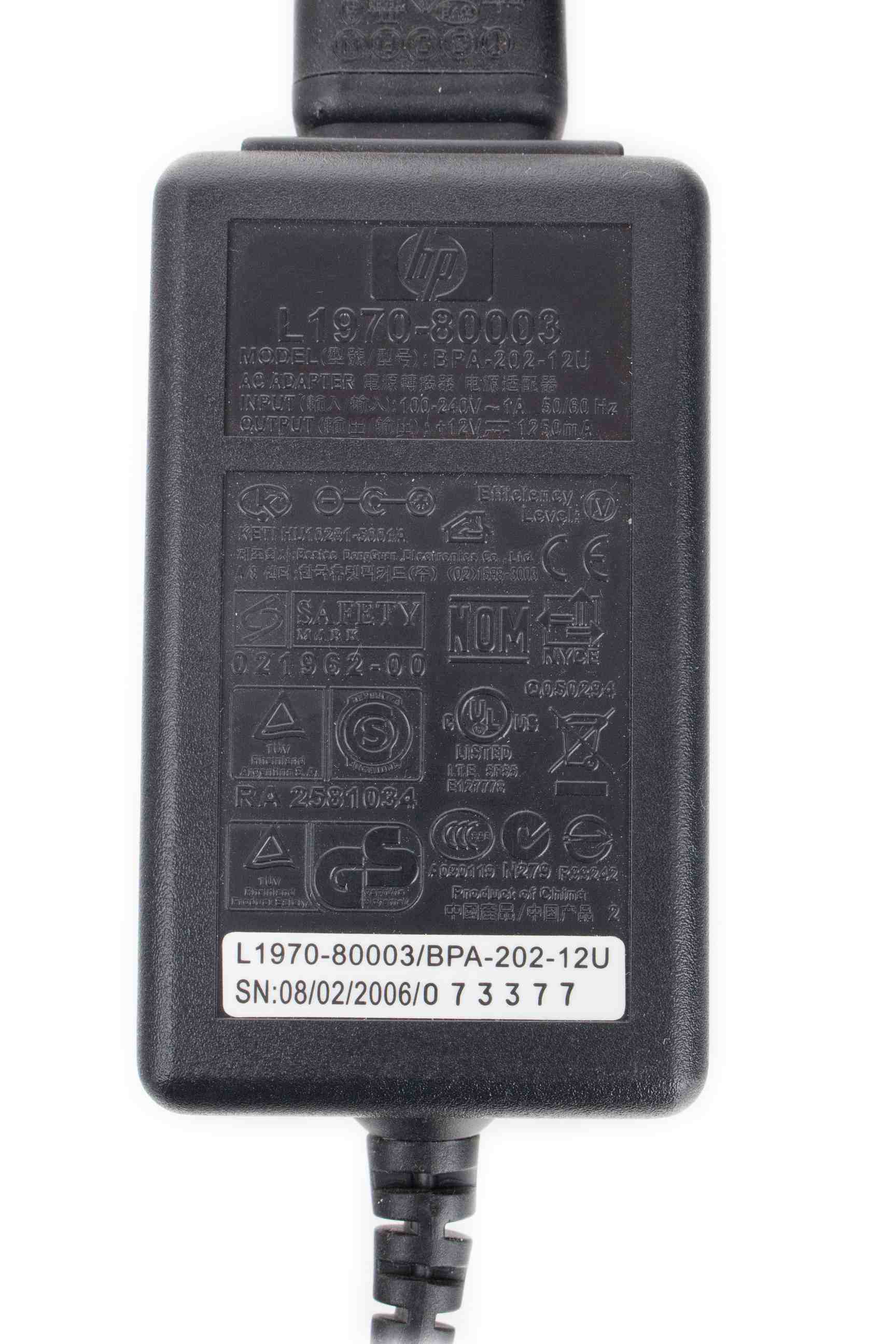 Zdroj HP L1970-80003 BPA-202-12U 12V 1250mA 24W