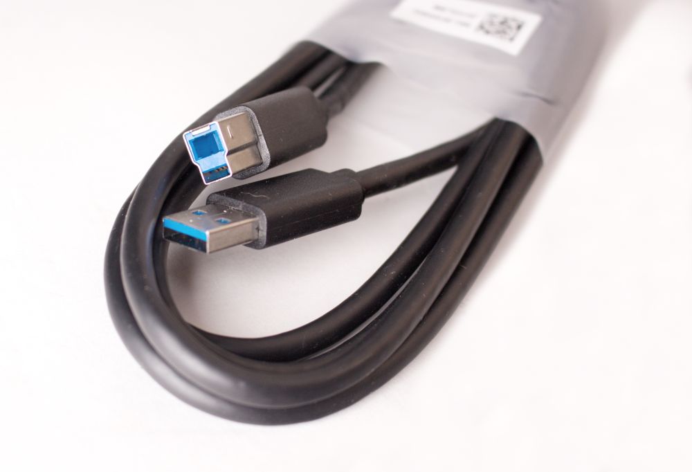 USB typ A na USB typ B 3.0 černý