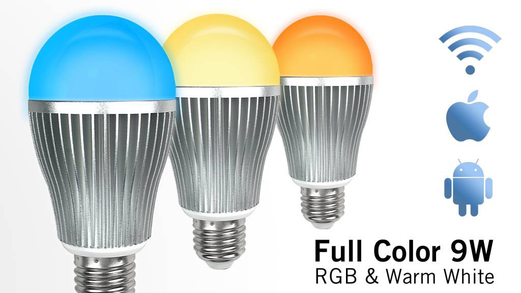 WIFI LED RGB+W E27 9W bez ovladače WIFI-E27-9H-RGBW